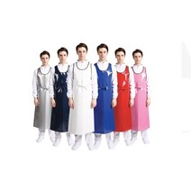원피스형 방수 앞치마 세차 정육 명품 우레탄 코팅 주방 업소 작업, 화이트ㅡ대