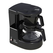 Melitta Aromaboy 1015-02 유리 용기가 있는 소형 필터 커피 머신 블랙 필터 커피 머신 플라스틱 -20028, 베이지/브라운, 유리 용기 블랙 번들