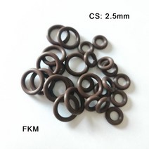 고무와셔 오링 실리콘 구리 스텐 10pcs fkm 씰 링 개스킷 cs 2.5mm 불소 고무 와셔 od 7mm 50mm 내마모성 연료 오존 씰, 50x45x2.5mm, 무작위 색상