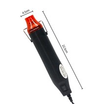 공예용 히팅건 가열기 힛팅툴 드라이기 300w 전력 온도 미니 도구 diy 수축 랩 플라스틱 고무 스탬프, 보여진 바와 같이