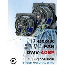 동우 고풍량 벨마우스 환풍기/DWV-40BP/도리도리 환풍기/설치규격 430X430mm/고풍량/축사용/공장용/비닐하우스용/창고용/MADE IN KOREA/KS제품/AS 1년보증, 1개