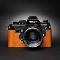 Nikon 니콘 F3 카메라 가방 케이스 가죽 필름카메라, 베이스 (라바 브라운)