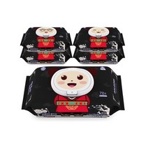 [달곰이] [특허 받은] 프리미엄 저자극 아기물티슈 노블레스 5팩 (72매/도톰한 엠보싱), 상세 설명 참조