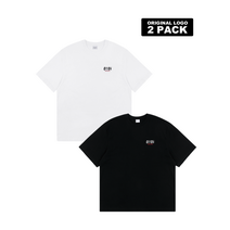 OIOI 오아이오아이 ORIGINAL LOGO 2 PACK 티셔츠_multi