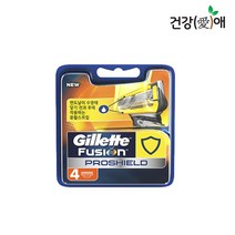 질레트 면도날 프로글라이드 프로쉴드 엘로우 4입