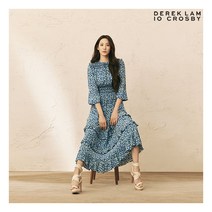 [데렉램 10 크로스비] ○데렉램 10크로스비 비스코스100 스모킹 원피스