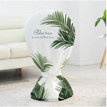 다샵 패브릭 지퍼식 선풍기 커버, 1개, 야자수