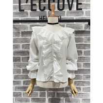 레코브 [레코브]프릴주름블라우스(LS31B3BL513X)