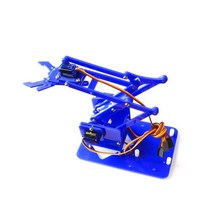 아두이노 키트 코딩 입문 교육 보드 점퍼선 4DOF Unassembly 아크릴 기계 팔 로봇 매니lator 레이터 클로 A, 05 with sg90