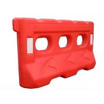 물주입 울타리 충격완화 방호벽 PE방호벽 건설현장, 회전성형모델 1450x800 황색 9.0kg