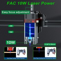 휴대용 레이저 마킹기 호환 각인기 소형 ZBAITU 조각기 2 in 1 Doide 80W 목재 아크릴 금속 조각 절단기 오프라인 및 FAC로 81x46cm 인쇄