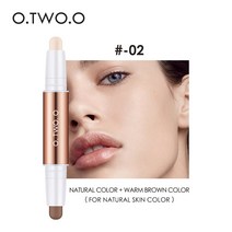 O.TWO.O 컨투어 스틱 더블 헤드 컨투어 펜 방수 매트 피니시 하이라이터 3.6g, #02 × 2개