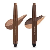 메리쏘드 투톤 섀도우 2종 세트, 골든헤어즐+러즈틱브라운, 1세트