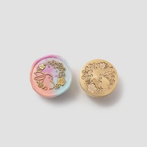 새로운 도착 DIY 왁스 인감 스탬프 빈티지 라운드 골동품 씰링 초대장 봉투 취미 도구 전용 구리 헤드 교체, 15 15