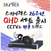 스카이렉스 QHD 초고화질 하이브리드 매장&가정용CCTV 케이블30M 풀세트 실내외겸용, 보급형 실내3개(전용 케이블 30M+아답터)