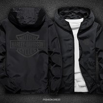 Harley Davidson 겨울용 두카티 야마하 할리데이비슨 바람막이 자켓 반사 상의 폴리에스터 오토바이, 재킷XL 60-70kg, 할리 블랙 블랙 사진