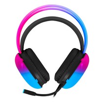 지클릭커 슈퍼히어로 오로라 GH-U3300 RGB 게이밍 헤드셋, 블랙
