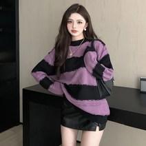 하이퀄리티 짜임 스트라이프 루즈핏 나른 아우터 하프 탑