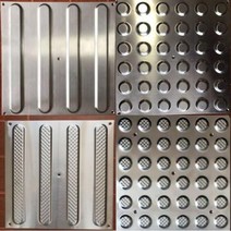 스테인리스 장애인 점자블럭 시각장애인 보도블록, 1.2두께 논슬립 텍스처(300X300)