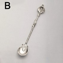 빈티지커트러리 엔틱 화이트 커트러리 포크나이프세트 미니 로얄 스타일, b