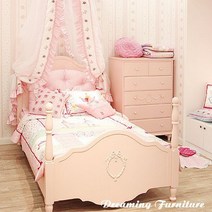 꿈에그린 핑크 레이디 프린세스 침대, 없음