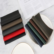 구우스 프리미엄 천연 소가죽 오플 재단 가죽 원단 16 Color, 16.아이보리