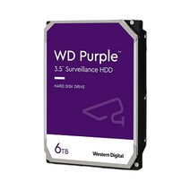 WD SG CCTV 녹화기 전용 하드디스크 Purple HDD 무상 AS 3년 정품, 웨스턴디지털 퍼플, 6TB