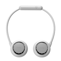 Yearcolor 휴대용 넥밴드 USB 선풍기, 1개, 화이트
