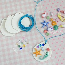 DIY 바다 목걸이 만들기 4인 키트 여름만들기 초등, 없음