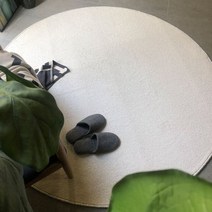 샤이닝홈 꼬모러그 올키드 원형 거실카페트 150x150