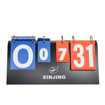 XINJING 양면 점수판 7세트 31점제, 블랙, 1개