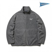 COLUMBIA UNIVERSITY CU OLDSCHOOL LOGO LIGHT FLEECE ZIP-UP JACKET CM그레이