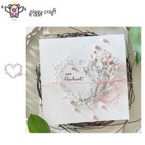모양 틀 다이컷 piggy craft metal cutting dies cut die mold vine heart love frame 스크랩북 종이 공예 칼 금형 블레이드 펀치, 7번