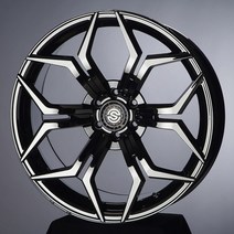 20인치 슈거레이 스파이더 758 블랙크롬 5홀 (9J +25) 4P가능