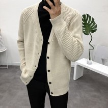남자 와플 레글런 오버핏 가디건(5color)