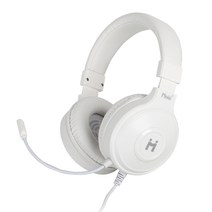 모이지 MZ-H10 어학용 게이밍 헤드셋, 화이트, 화이트