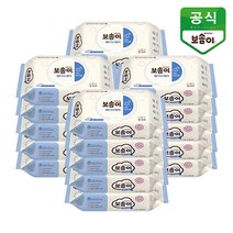 깨끗한나라 보솜이 베이비케어 아기물티슈 캡형, 60매, 20팩