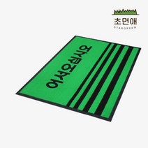 초면애 규격현관매트 업소용 먼지털이 수분제거 PP도어매트 어서오십시오, 그린, 1개