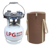 3kg가스통 인도산 + 동성 해바라기버너 DSR-1005 + 수납가방 정품 충전기한 2032년