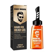 남성용 헤어 왁스 젤 100ml 빗 오래 지속되는 홀드 빠른 건조 푹신한 포마드 오일 스타일링 A0e2, [01] 100ml