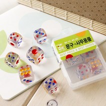 투명 육면체 주사위 완구류 6개입, 상세페이지 참조