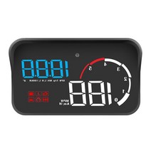 헤드업 자동차 HUD 디스플레이 OBD2 과속 경고 M10 A100 앞 유리 프로젝터 운전 안전 지능형 경보 시스템, 01 Blue Black