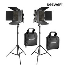 NEEWER LED 패널조명 지속광조명 660 + 스탠드 2세트, 660키트