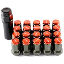 자동차 차량용 볼트 너트 20 개/대 33mm 프로젝트 MU 레이싱 복합 사양 스틸 자동차 휠 림 러그 너트 M12x1, 02 빨간_01 M12x1.25