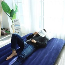 따뜻한추억 에어매트 캠핑 매트리스 에어요 에어 침대 베드 배드 백패킹 텐드 경량 1 2인용, 퀸