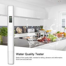TDS측정기 수질측정 디지털 3 in 1 수질 테스터 테스트 펜 측정 도구 물 TDS/EC/온도, 01 WHITE