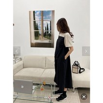스트링 나시 레이어드 끈 원피스