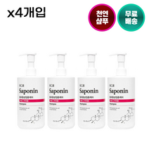 꽃을든남자 천연 샴푸 사포닌 RG3 500ml(지성) 탈모 완화 기능성 두피 저자극 케어 미용실 대량(식약처 인증), 4개