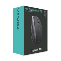 로지텍 마우스 Logitech mx 어디서나 2s 무선 블루투스 2.4ghz 4000dpi 충전식 게임용 듀얼 연결 원본, 검은색