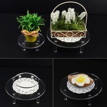상품진열대 원형 소/중 아크릴 받침대 매대 거치대 백화점 매장전시 디스플레이, 중